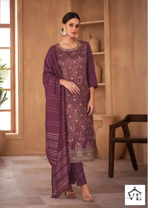 Sayuri Designer Rose Russian Silk Wholesale Readymade Salwar Suit Catalog — Wholesale Salwar Suits, Sayuri Designer wholesale from Surat — view 2