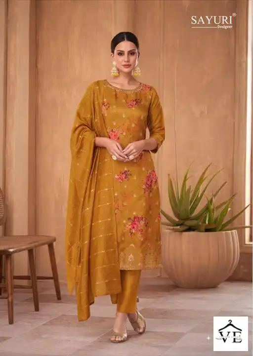 Sayuri Designer Rose Russian Silk Wholesale Readymade Salwar Suit Catalog — Wholesale Salwar Suits, Sayuri Designer wholesale from Surat — view 5
