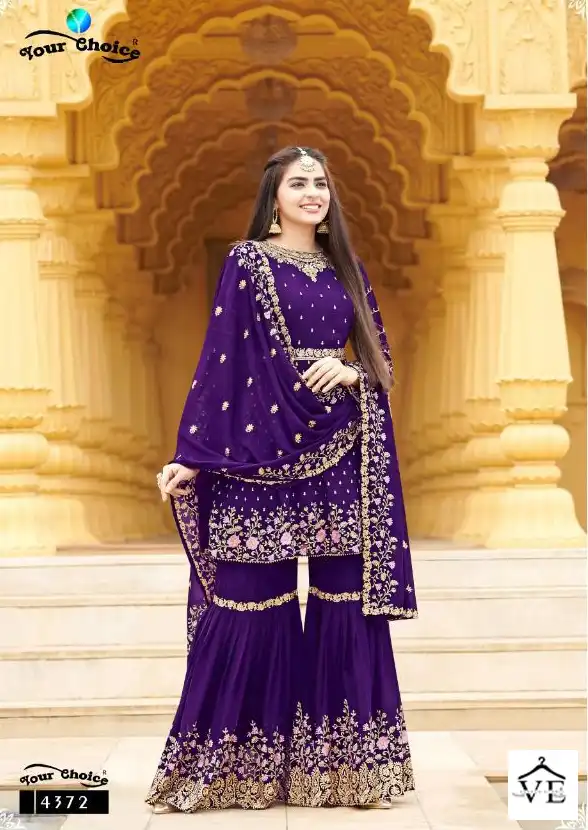 Your Choice Zaraa 12 Blooming Georgette Wholesale Designer Salwar Suit Catalog — Wholesale Salwar Suits, MPA wholesale from Surat - Gallery Image 2