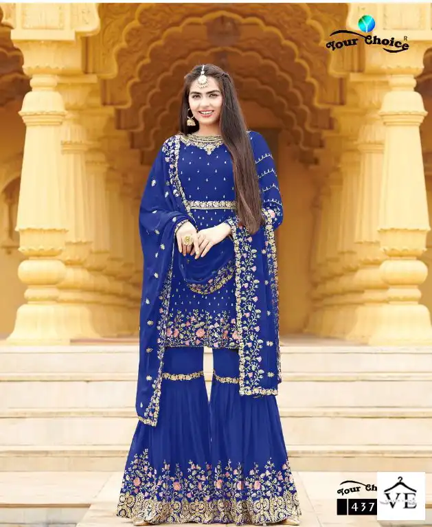 Your Choice Zaraa 12 Blooming Georgette Wholesale Designer Salwar Suit Catalog — Wholesale Salwar Suits, MPA wholesale from Surat - Gallery Image 3