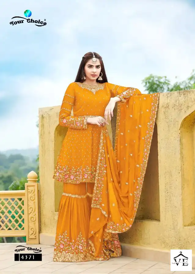 Your Choice Zaraa 12 Blooming Georgette Wholesale Designer Salwar Suit Catalog — Wholesale Salwar Suits, MPA wholesale from Surat - Gallery Image 5