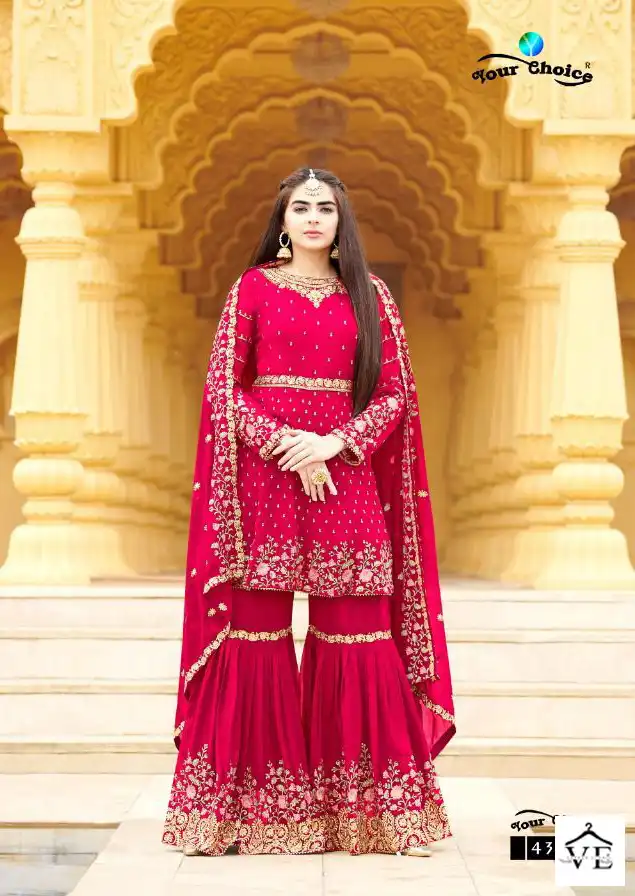 Your Choice Zaraa 12 Blooming Georgette Wholesale Designer Salwar Suit Catalog — Wholesale Salwar Suits, MPA wholesale from Surat - Gallery Image 6