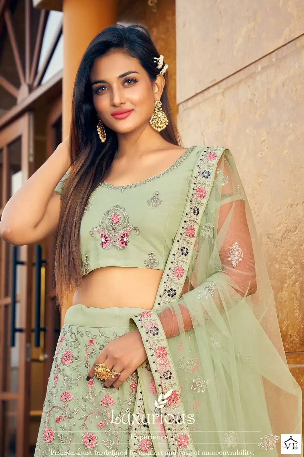 Mrudangi 1043 Colour Series Resham Embroidery Wholesale Lehenga Catalog — Wholesale Lehenga, MPA wholesale from Surat — view 2