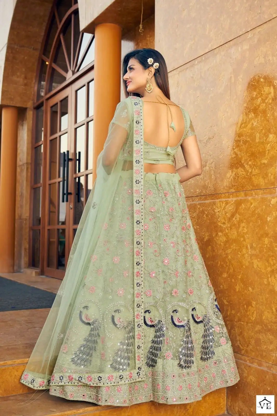 Mrudangi 1043 Colour Series Resham Embroidery Wholesale Lehenga Catalog — Wholesale Lehenga, MPA wholesale from Surat — view 4