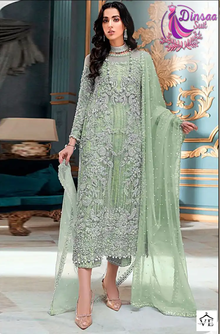 Dinsaa 178 Organza Wholesale Pakistani Salwar Suit Catalog — Wholesale Salwar Suits, MPA wholesale from Surat - Gallery Image 4