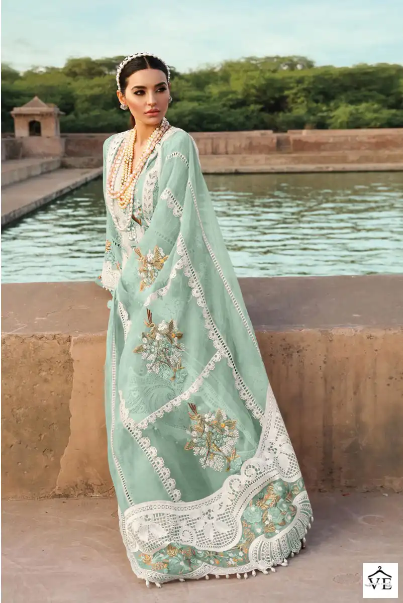 Dinsaa 196 Abcde Cambric Cotton Wholesale Pakistani Salwar Suit Catalog — Wholesale Salwar Suits, MPA wholesale from Surat - Gallery Image 3