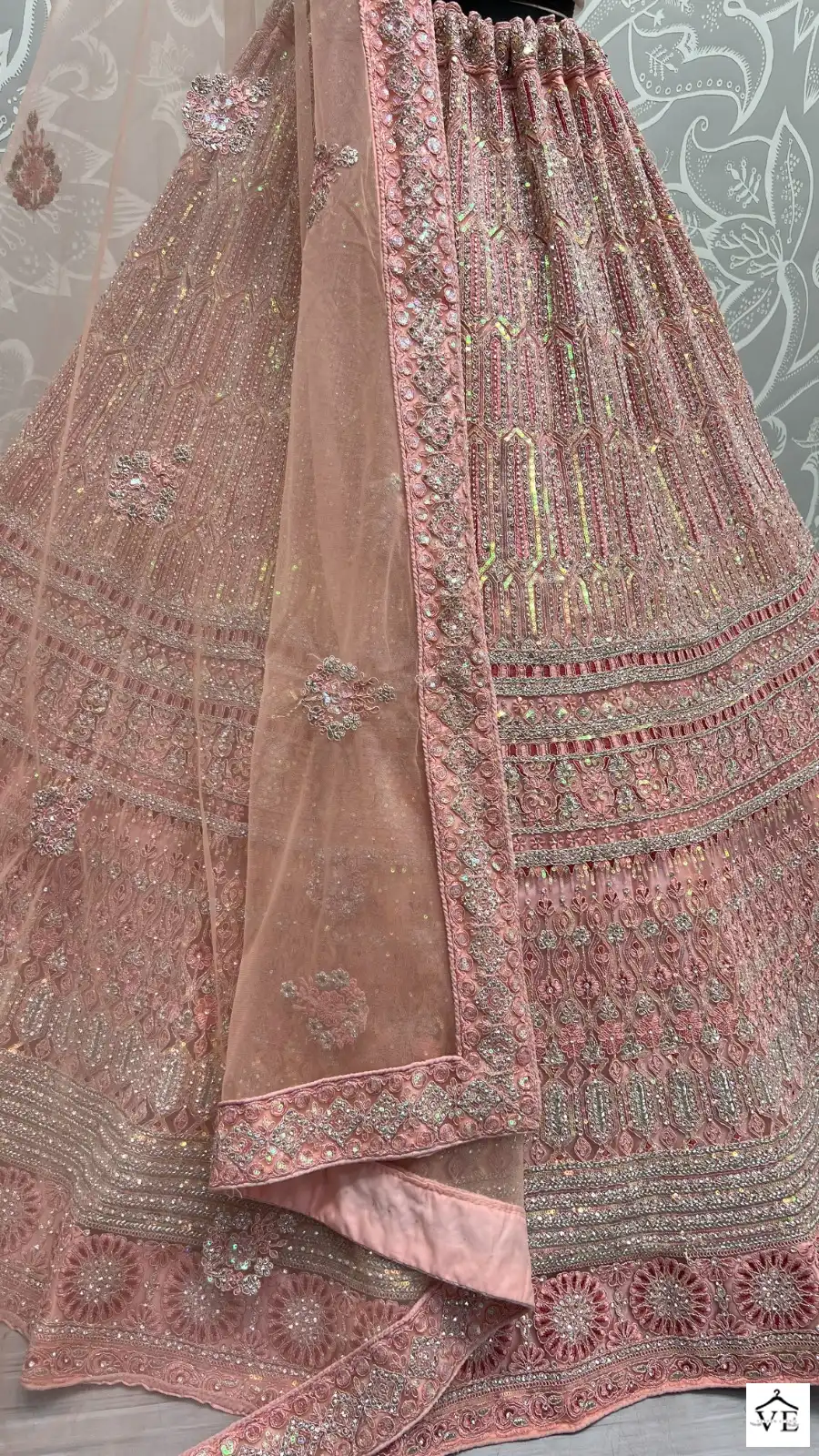 Anjani Art 2468A To 2468C Heavy Net Wholesale Lehenga Catalog — Wholesale Lehenga, MPA wholesale from Surat - Gallery Image 8