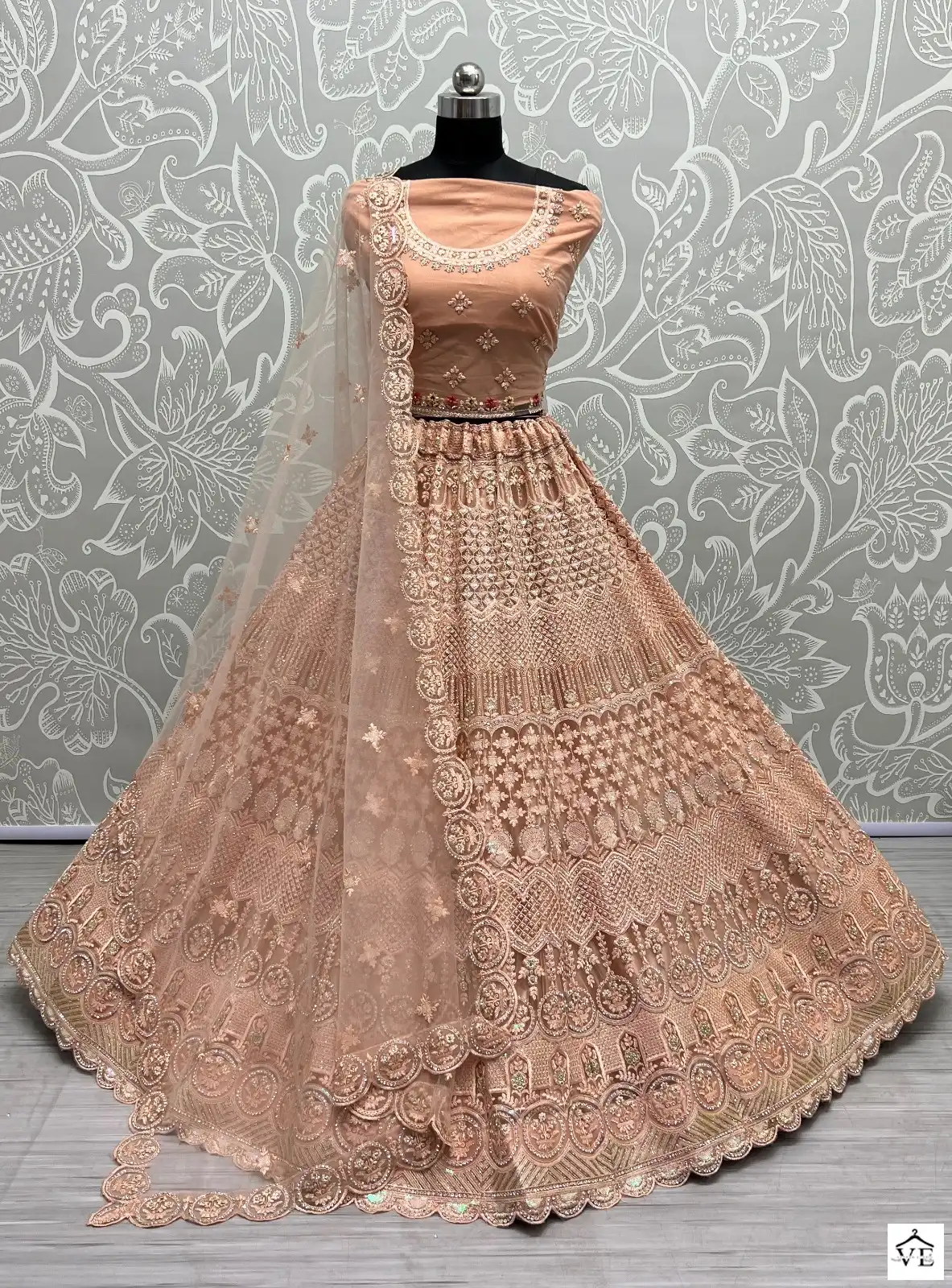 Anjani Art 2469A To 2469D Heavy Net Wholesale Lehenga Catalog — Wholesale Lehenga, MPA wholesale from Surat - Gallery Image 2
