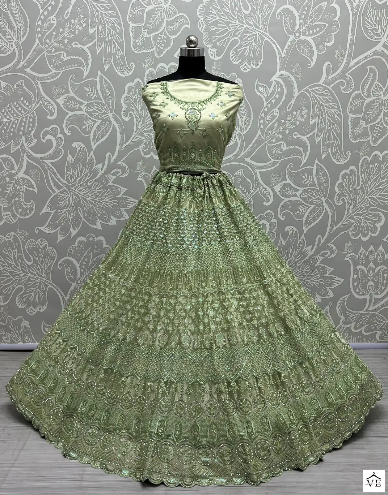 Anjani Art 2469A To 2469D Heavy Net Wholesale Lehenga Catalog — Wholesale Lehenga, MPA wholesale from Surat - Gallery Image 11