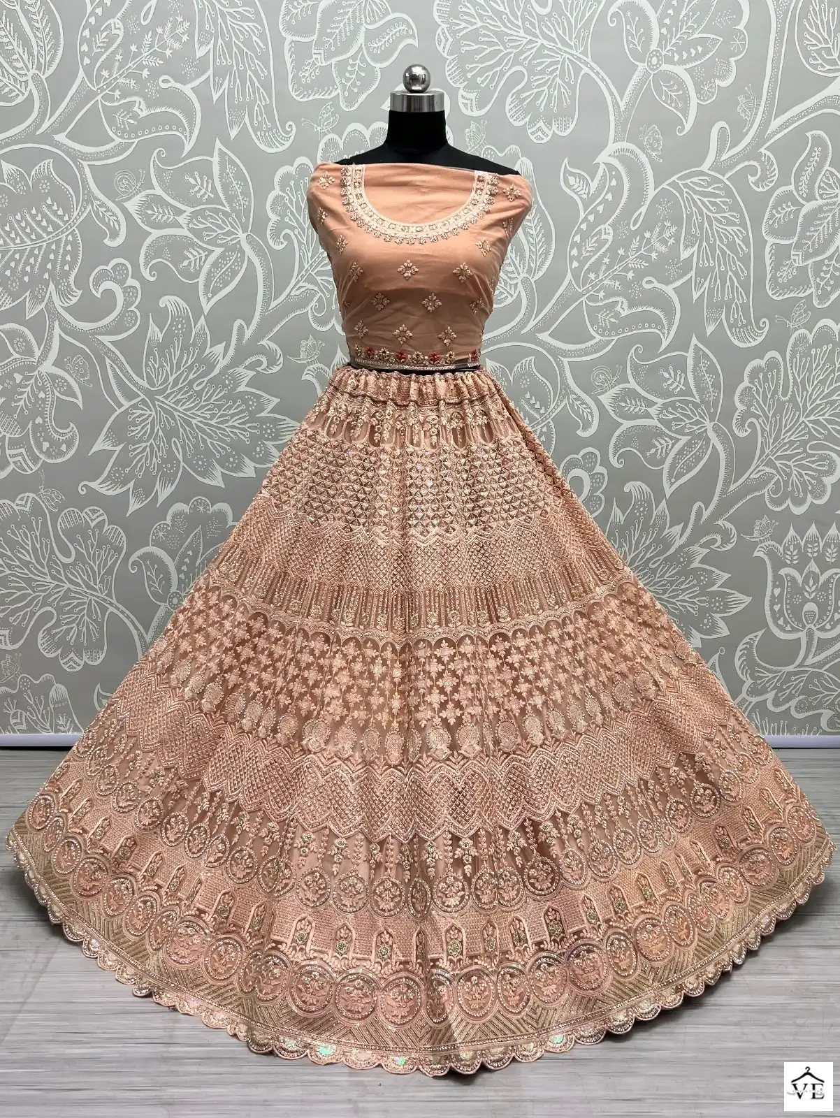 Anjani Art 2469A To 2469D Heavy Net Wholesale Lehenga Catalog — Wholesale Lehenga, MPA wholesale from Surat - Gallery Image 3
