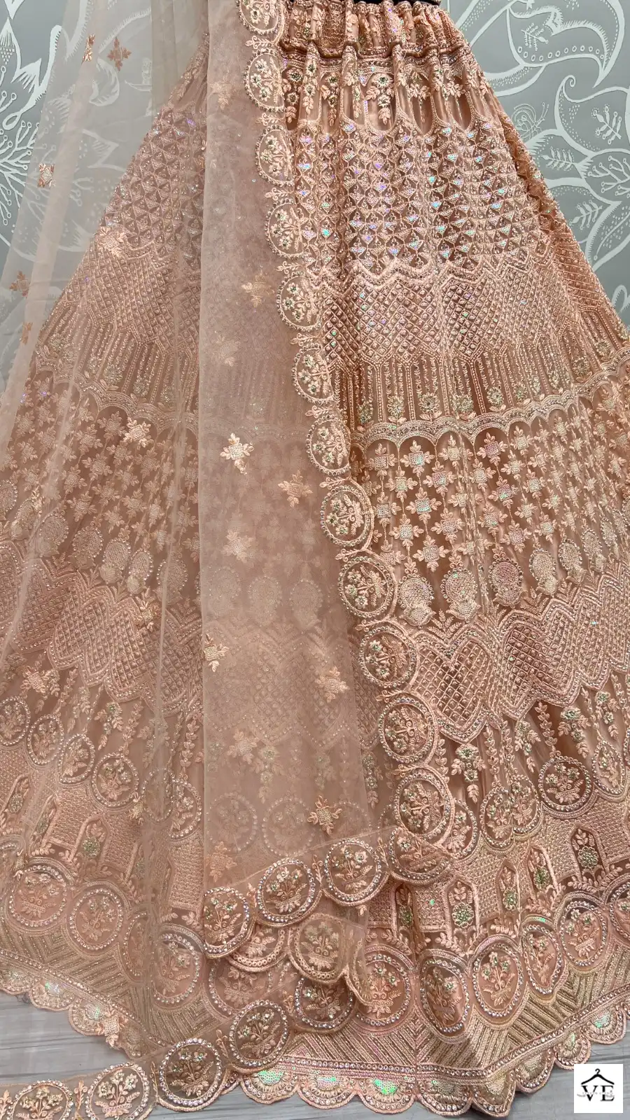 Anjani Art 2469A To 2469D Heavy Net Wholesale Lehenga Catalog — Wholesale Lehenga, MPA wholesale from Surat - Gallery Image 4