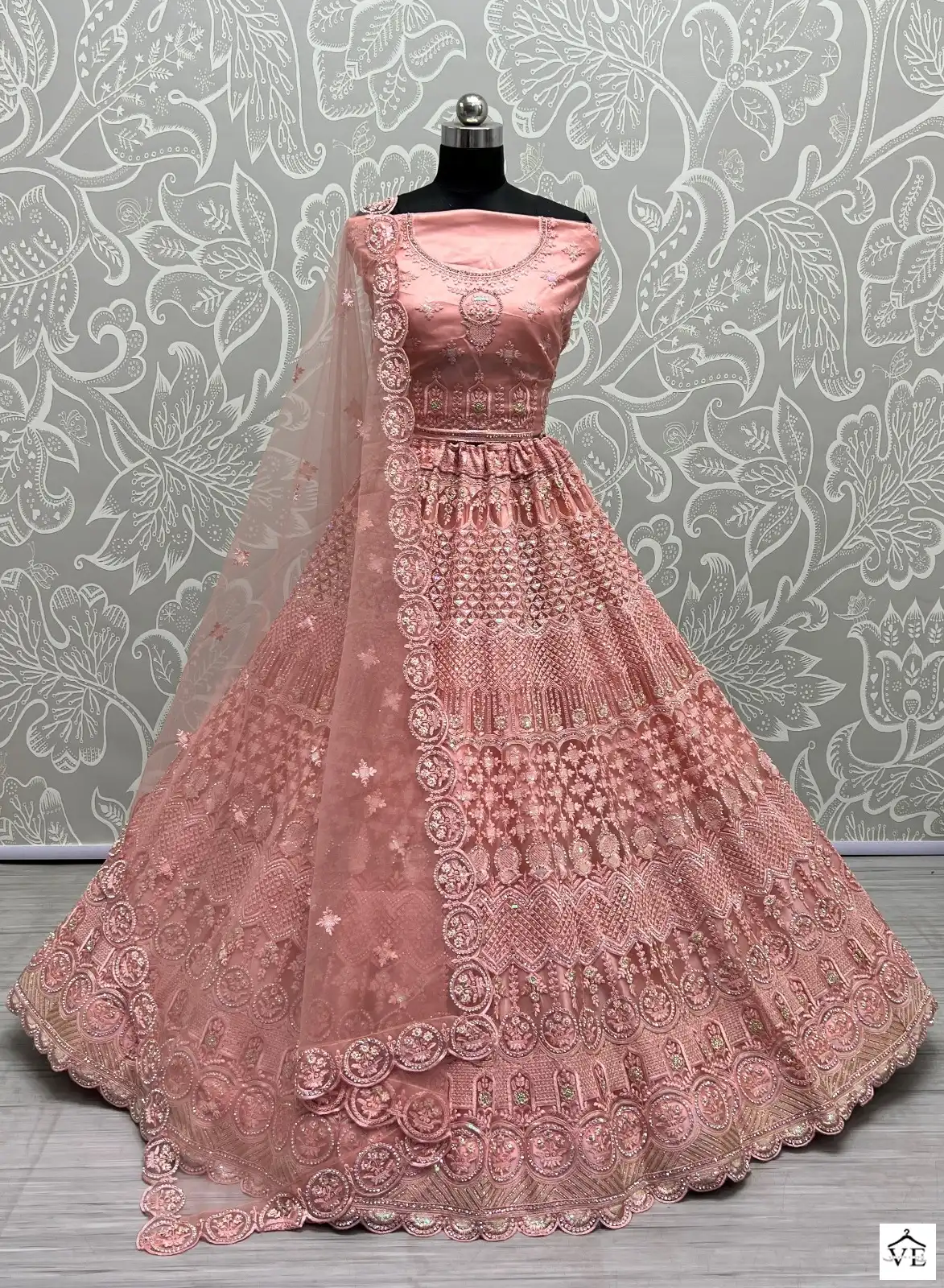 Anjani Art 2469A To 2469D Heavy Net Wholesale Lehenga Catalog — Wholesale Lehenga, MPA wholesale from Surat - Gallery Image 6