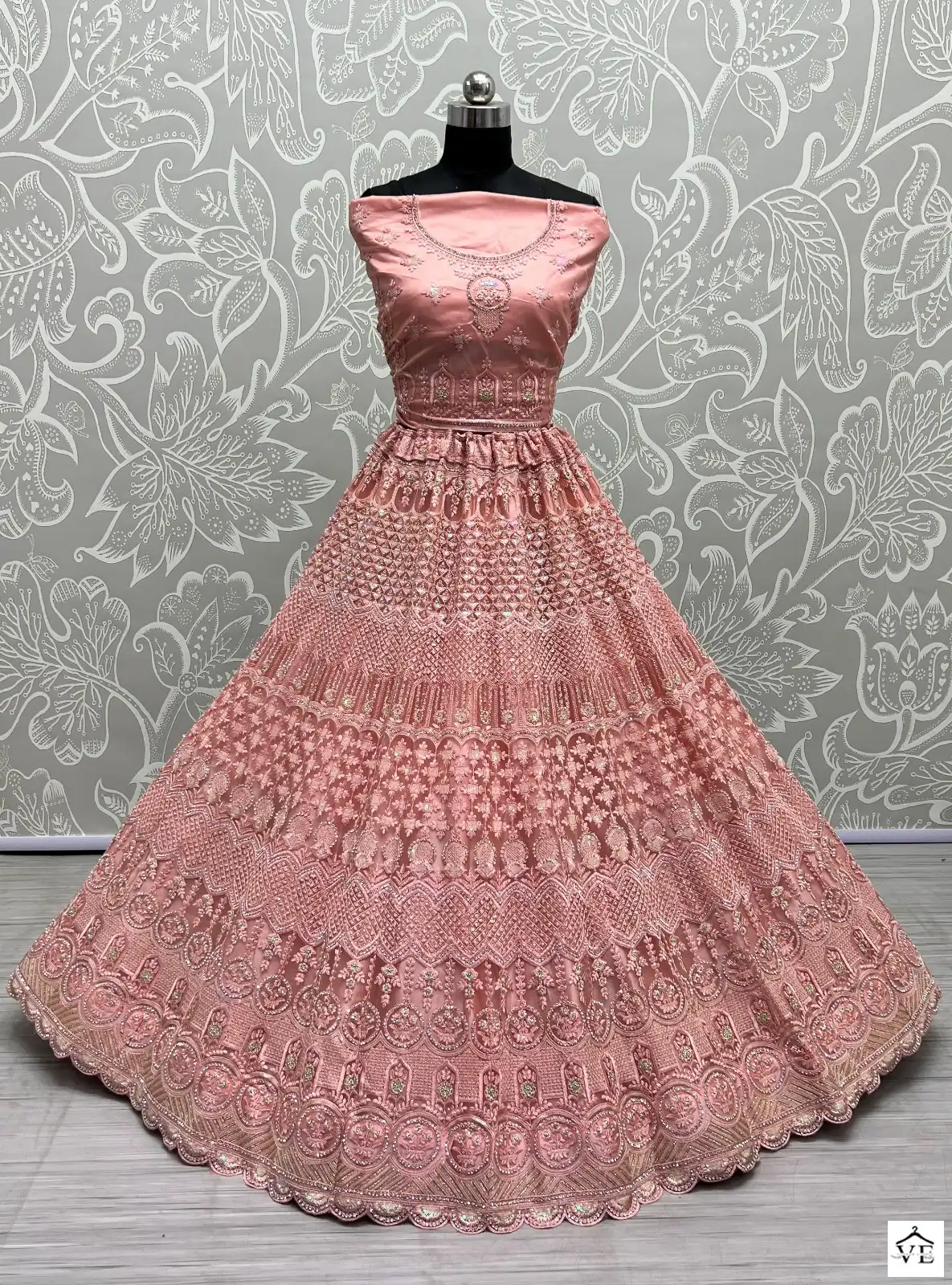 Anjani Art 2469A To 2469D Heavy Net Wholesale Lehenga Catalog — Wholesale Lehenga, MPA wholesale from Surat - Gallery Image 7