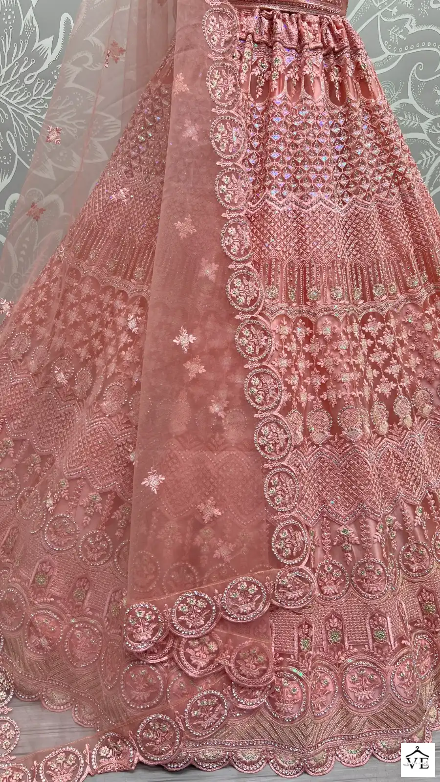 Anjani Art 2469A To 2469D Heavy Net Wholesale Lehenga Catalog — Wholesale Lehenga, MPA wholesale from Surat - Gallery Image 8