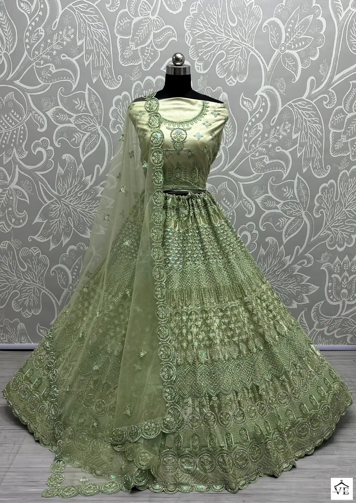 Anjani Art 2469A To 2469D Heavy Net Wholesale Lehenga Catalog — Wholesale Lehenga, MPA wholesale from Surat - Gallery Image 10