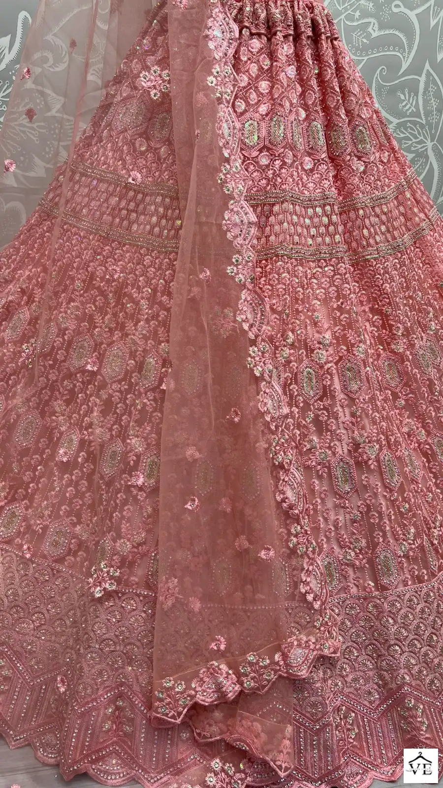 Anjani Art 2470A To 2470C Heavy Net Wholesale Lehenga Catalog — Wholesale Lehenga, MPA wholesale from Surat - Gallery Image 5