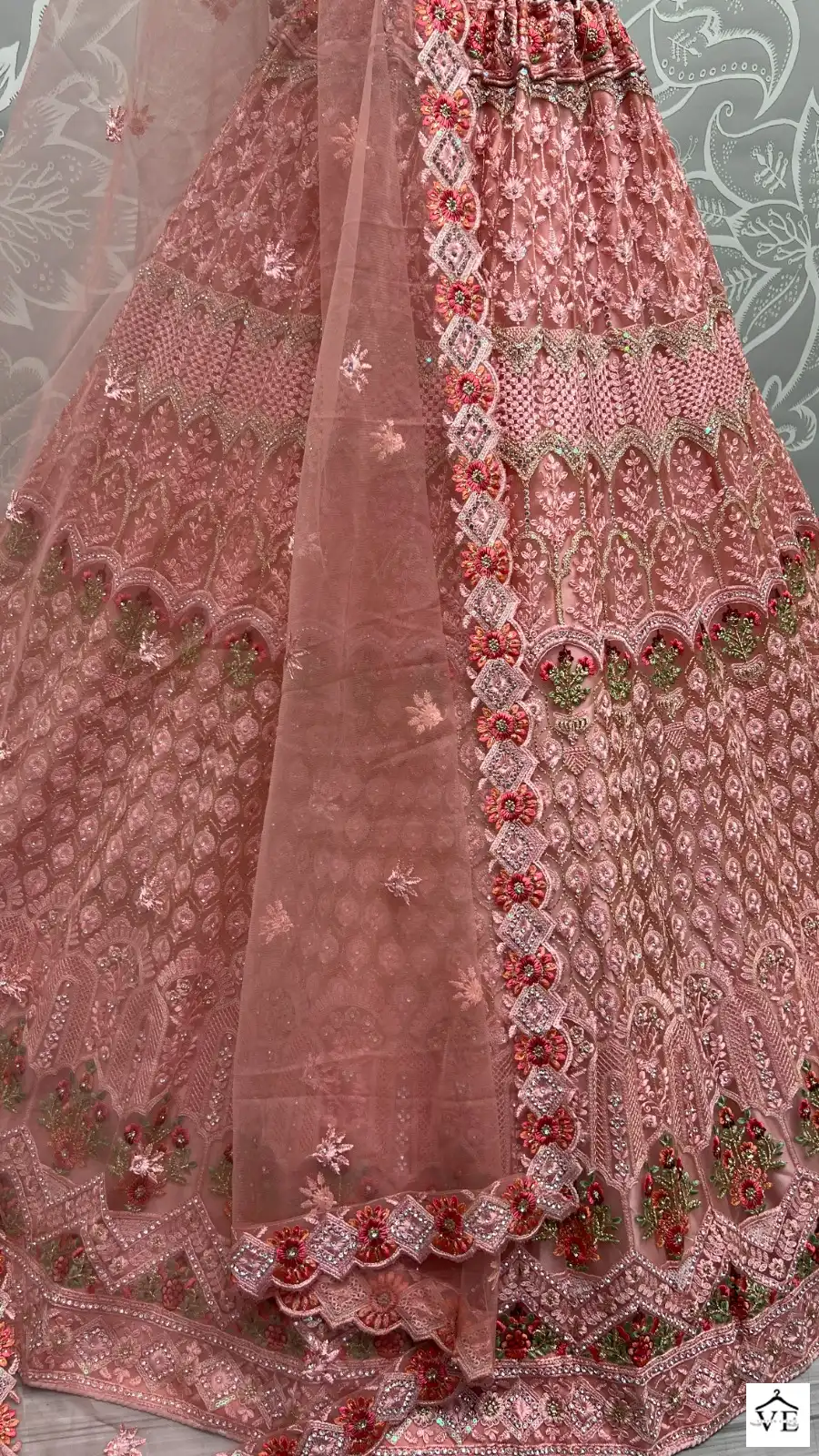 Anjani Art 2471A To 2471C Heavy Net Wholesale Lehenga Catalog — Wholesale Lehenga, MPA wholesale from Surat - Gallery Image 3