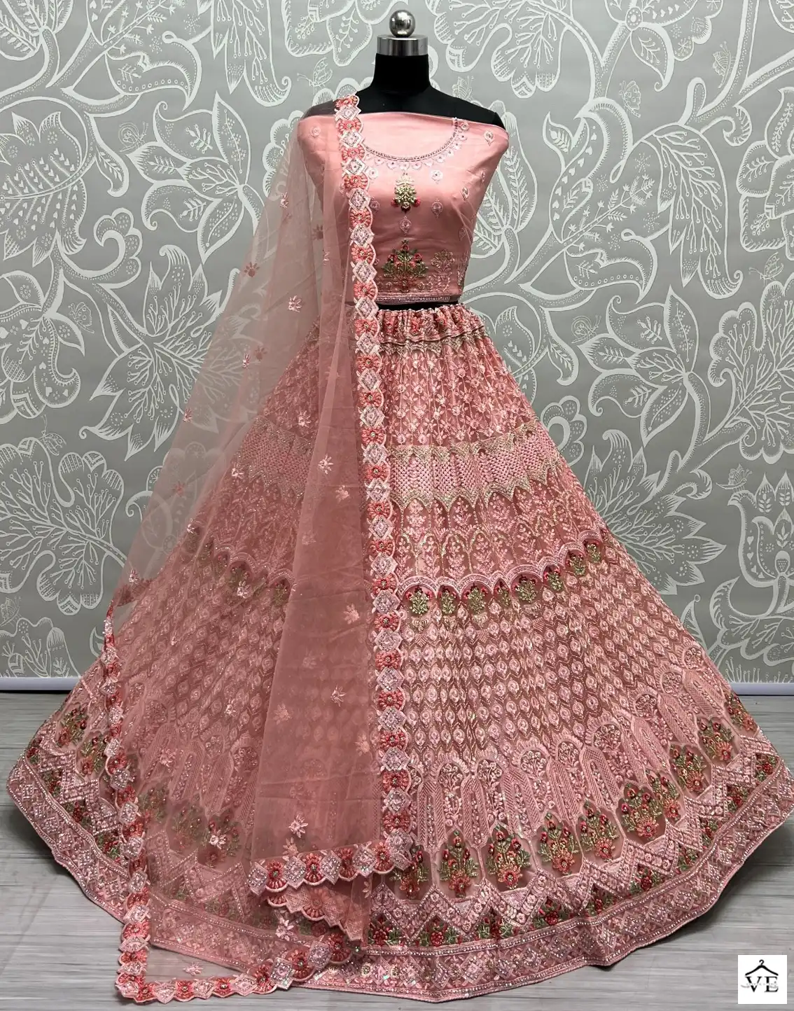 Anjani Art 2471A To 2471C Heavy Net Wholesale Lehenga Catalog — Wholesale Lehenga, MPA wholesale from Surat — view 1