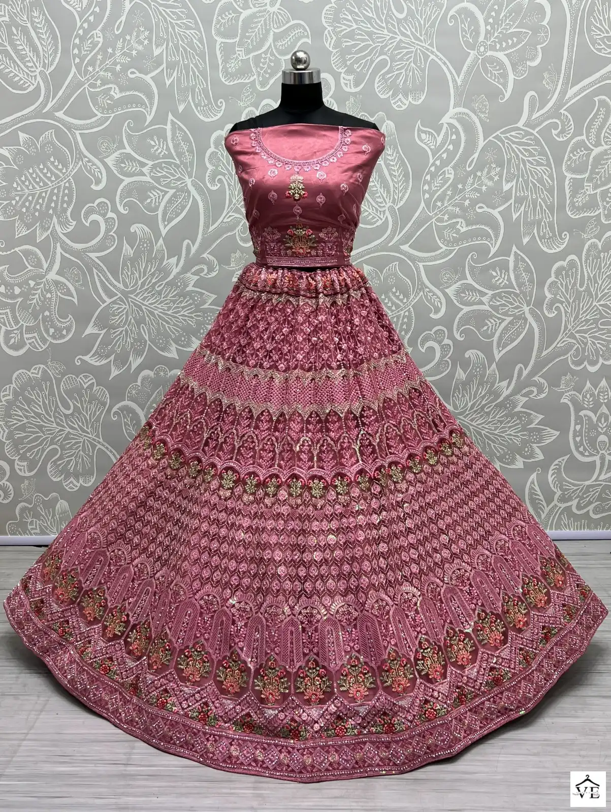 Anjani Art 2471A To 2471C Heavy Net Wholesale Lehenga Catalog — Wholesale Lehenga, MPA wholesale from Surat - Gallery Image 6
