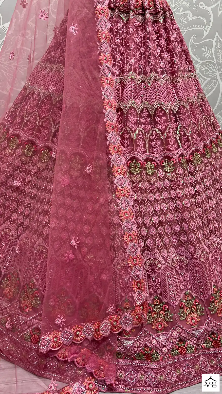 Anjani Art 2471A To 2471C Heavy Net Wholesale Lehenga Catalog — Wholesale Lehenga, MPA wholesale from Surat - Gallery Image 7