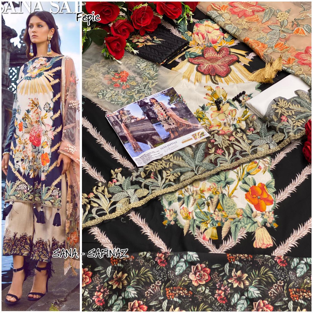 Fepic 43010 Cambric Cotton Wholesale Pakistani Salwar Suit Catalog — Wholesale Salwar Suits, MPA wholesale from Surat — view 2