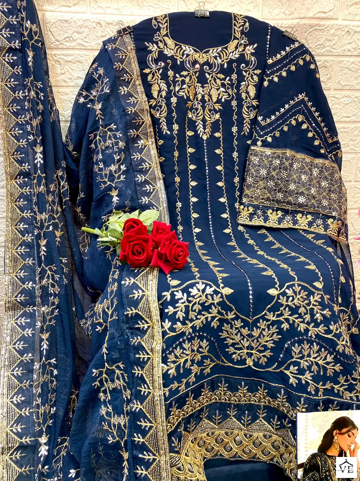 Vardan Ethnic A 67 Faux Georgette Wholesale Pakistani Salwar Suit Catalog — Wholesale Salwar Suits, MPA wholesale from Surat - Gallery Image 3