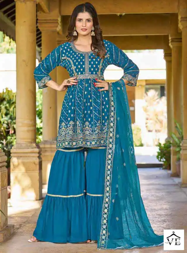 Al_Khushbu Aaiba Vol 1 Georgette Wholesale Readymade Pakistani Salwar Suit Catalog — Wholesale Salwar Suits, MPA wholesale from Surat — view 1
