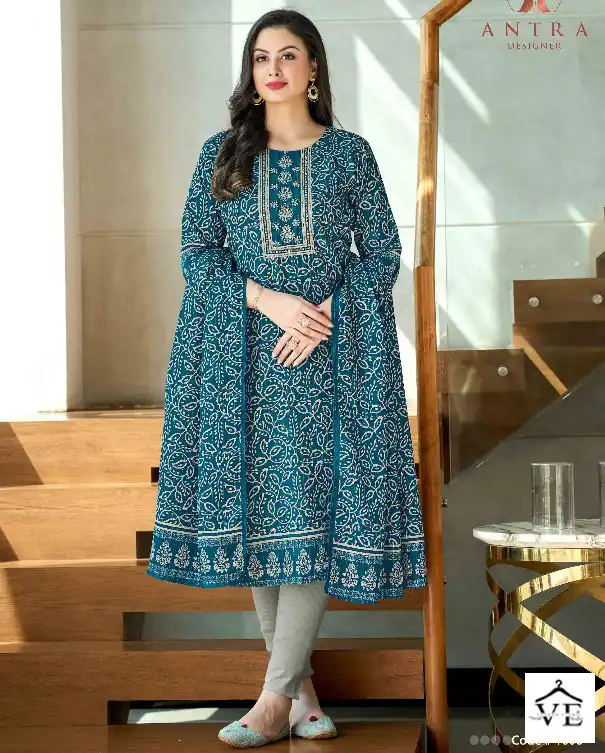 Antra Aaradhya Muslin Wholesale Readymade Salwar Suit Catalog — Wholesale Salwar Suits, MPA wholesale from Surat — view 1
