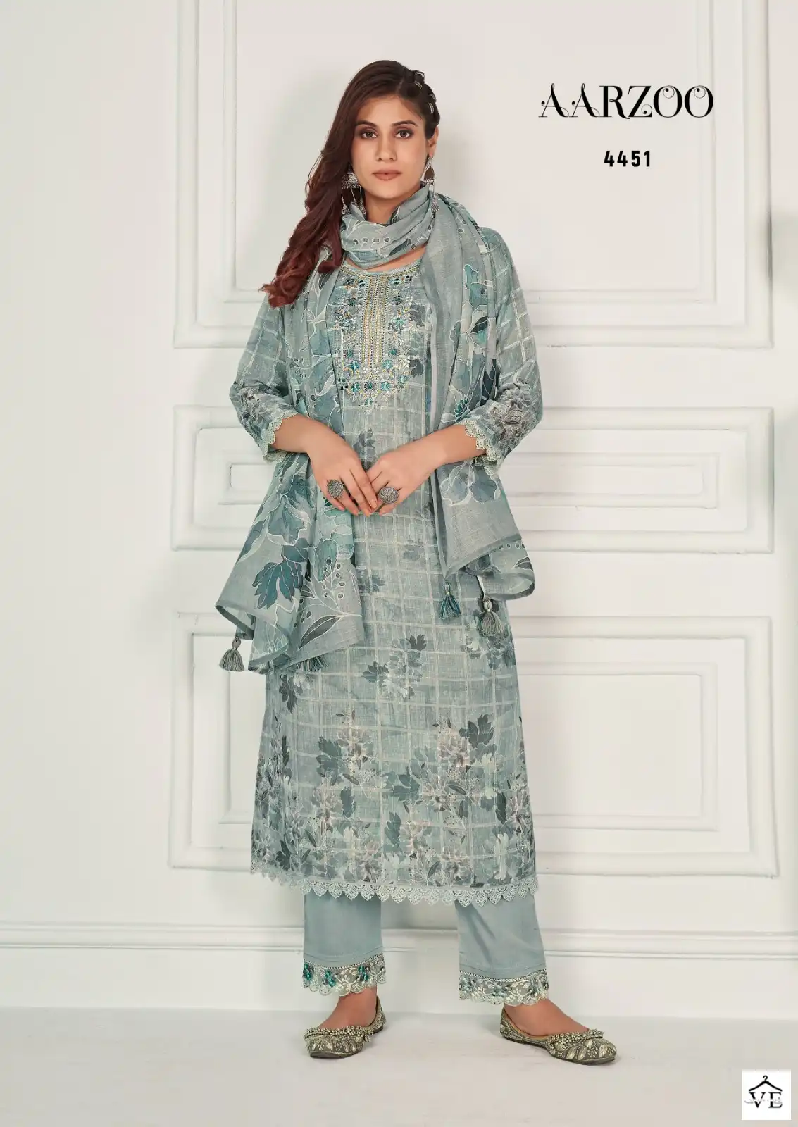 Rangoon Aarzoo Cotton Lilen Wholesale Readymade Salwar Suit Catalog — Wholesale Salwar Suits, MPA wholesale from Surat - Gallery Image 3