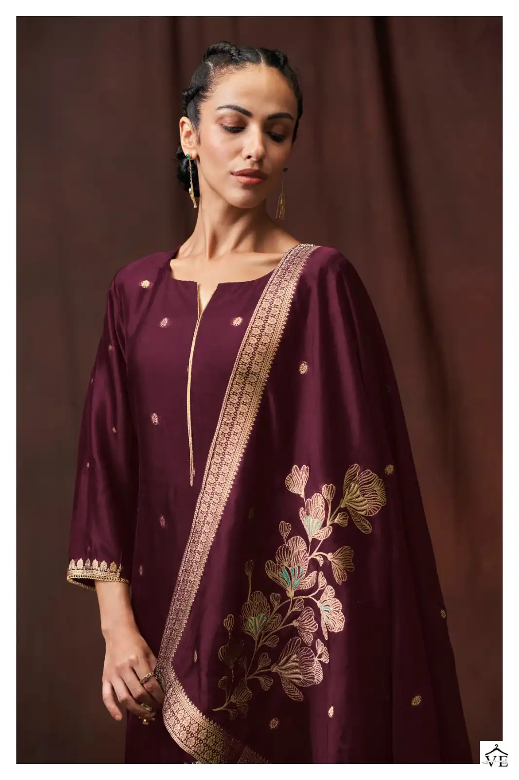 Ganga Abhisri 1796 Premium Viscose Woven Silk Wholesale Designer Salwar Suit Catalog — Wholesale Salwar Suits, Ganga wholesale from Surat — view 2