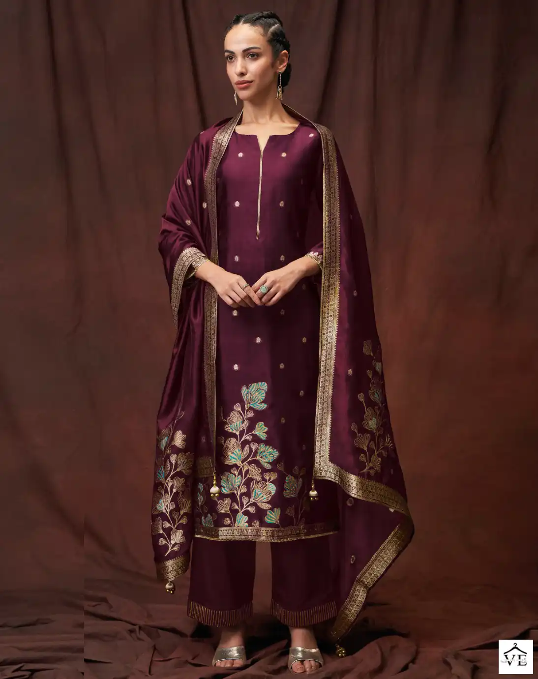 Ganga Abhisri 1796 Premium Viscose Woven Silk Wholesale Designer Salwar Suit Catalog — Wholesale Salwar Suits, Ganga wholesale from Surat — view 1