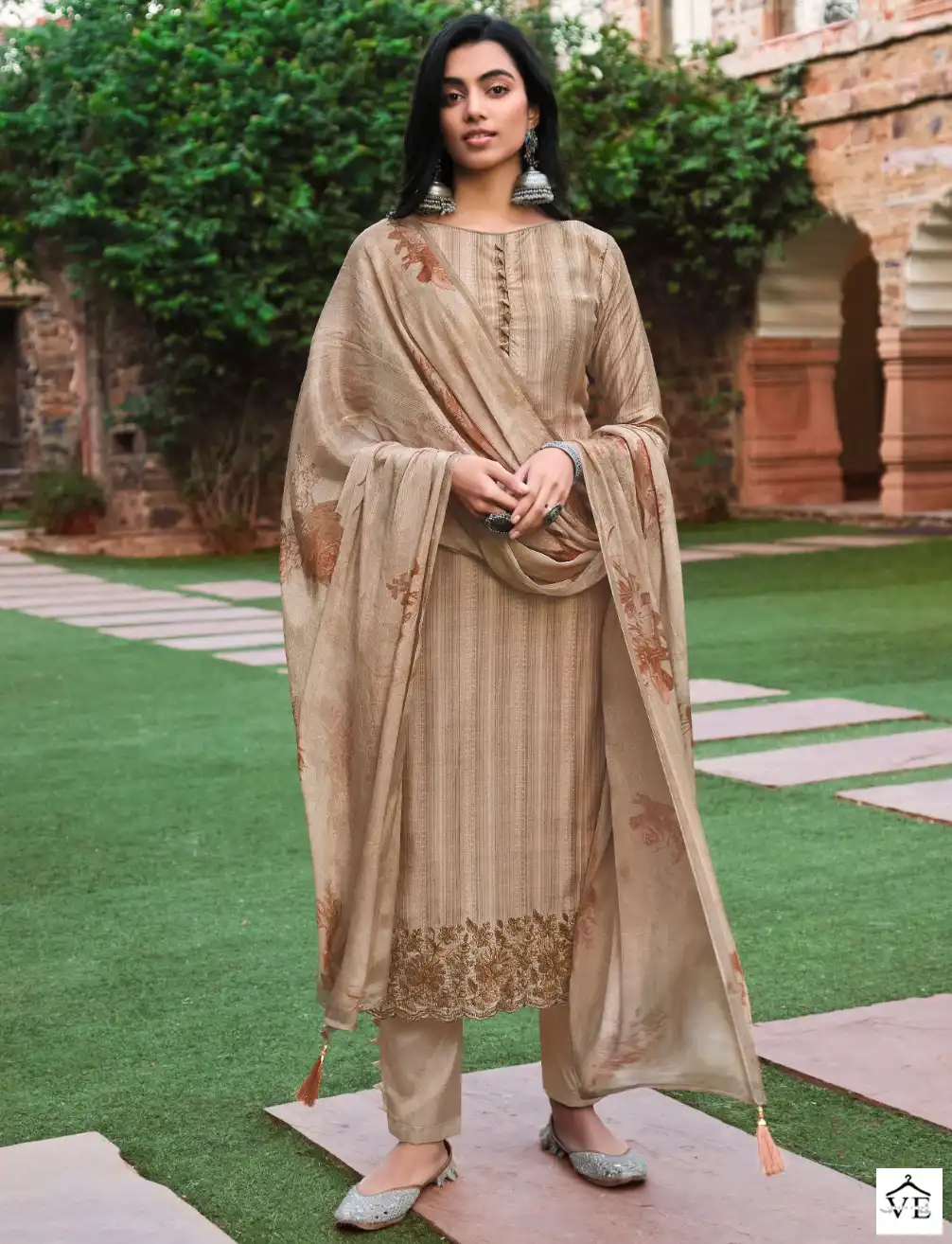 Bela Adah Butter Muslin Silk Wholesale Designer Salwar Suit Catalog — Wholesale Salwar Suits, MPA wholesale from Surat — view 1