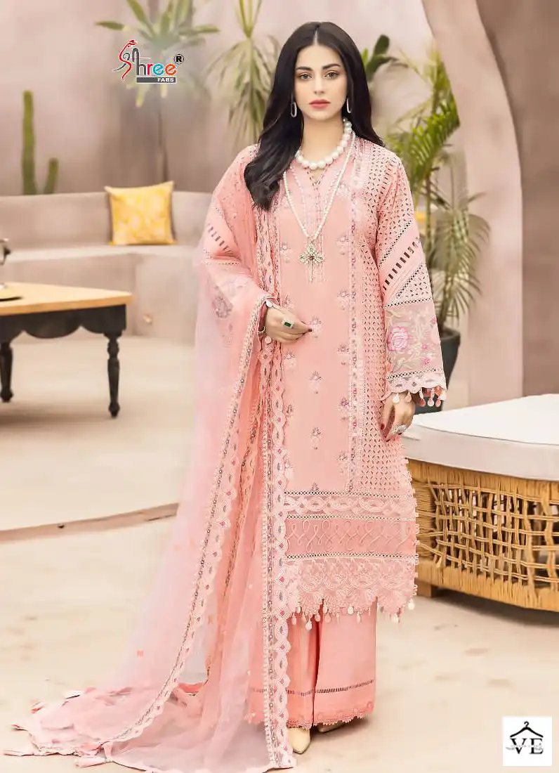 Shree Fabs Adan Libaas Schiffli Collection Vol 9 Cotton Wholesale Pakistani Salwar Suit Catalog — Wholesale Salwar Suits, MPA wholesale from Surat - Gallery Image 2