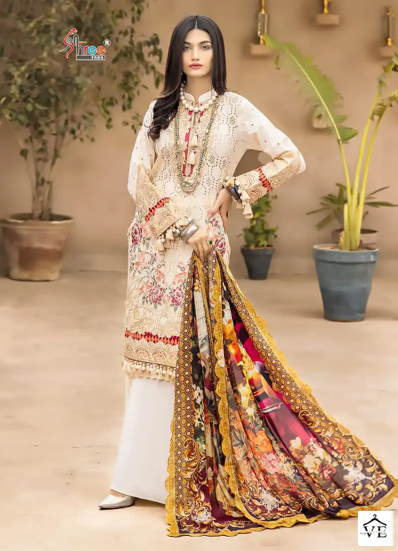 Shree Fabs Adan Libaas Schiffli Collection Vol 9 Cotton Wholesale Pakistani Salwar Suit Catalog — Wholesale Salwar Suits, MPA wholesale from Surat - Gallery Image 3