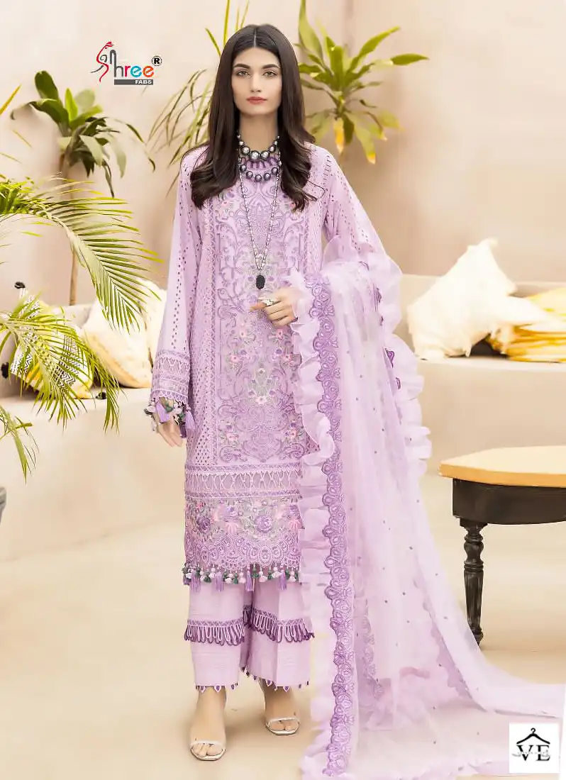 Shree Fabs Adan Libaas Schiffli Collection Vol 9 Cotton Wholesale Pakistani Salwar Suit Catalog — Wholesale Salwar Suits, MPA wholesale from Surat - Gallery Image 5