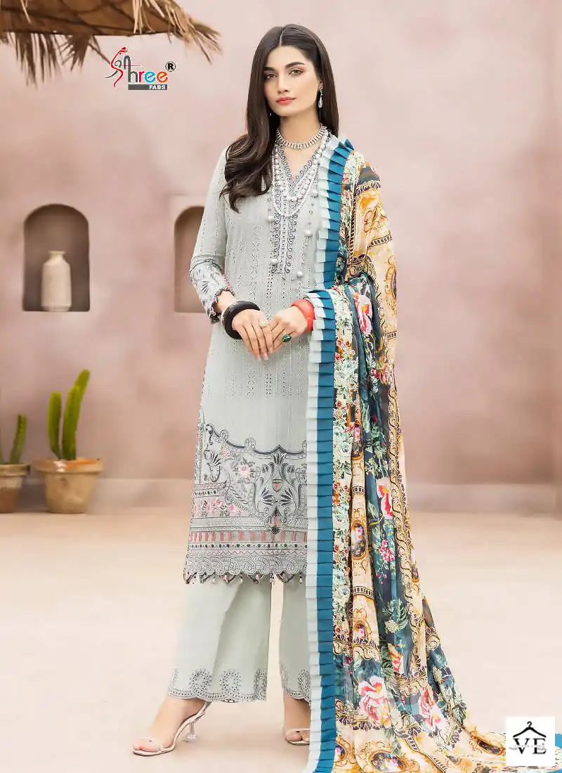 Shree Fabs Adan Libaas Schiffli Collection Vol 9 Cotton Wholesale Pakistani Salwar Suit Catalog — Wholesale Salwar Suits, MPA wholesale from Surat - Gallery Image 6