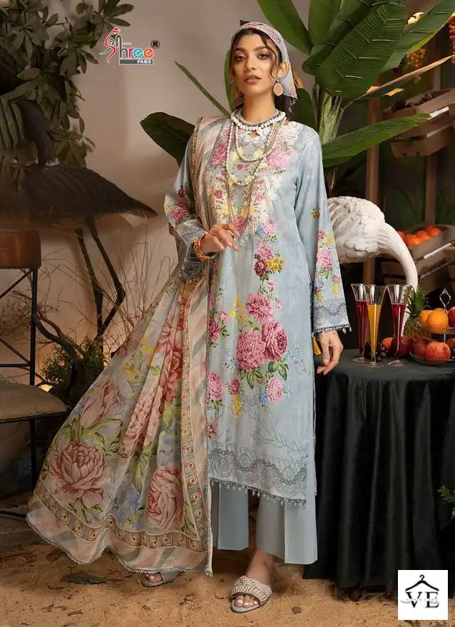 Shree Fabs Adan Libaas Summer Fantasy Pure Cotton Wholesale Pakistani Salwar Suit Catalog — Wholesale Salwar Suits, MPA wholesale from Surat - Gallery Image 2