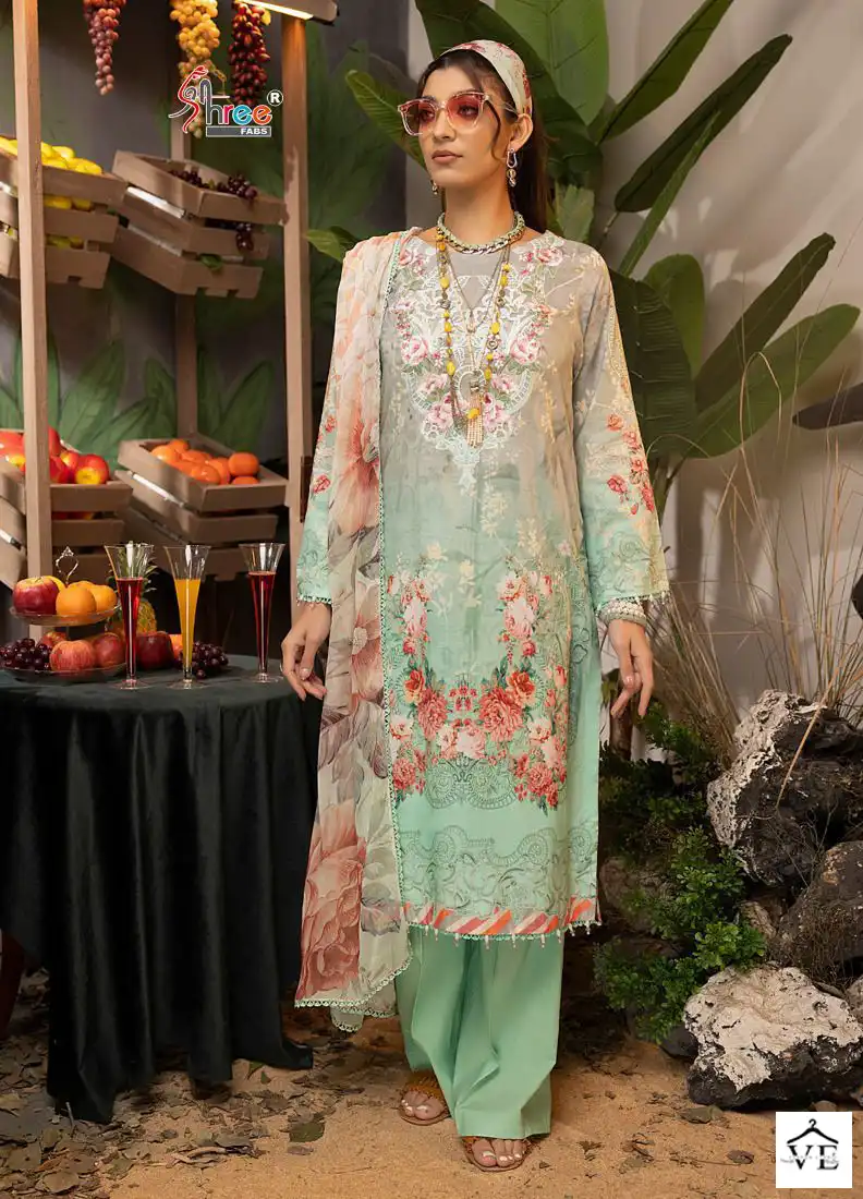 Shree Fabs Adan Libaas Summer Fantasy Pure Cotton Wholesale Pakistani Salwar Suit Catalog — Wholesale Salwar Suits, MPA wholesale from Surat - Gallery Image 8