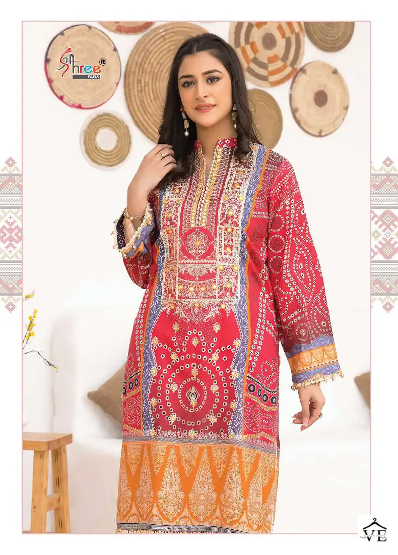 Shree Fabs Adan Libas Chunri Collection Cotton Wholesale Pakistani Salwar Suit Catalog — Wholesale Salwar Suits, MPA wholesale from Surat - Gallery Image 2