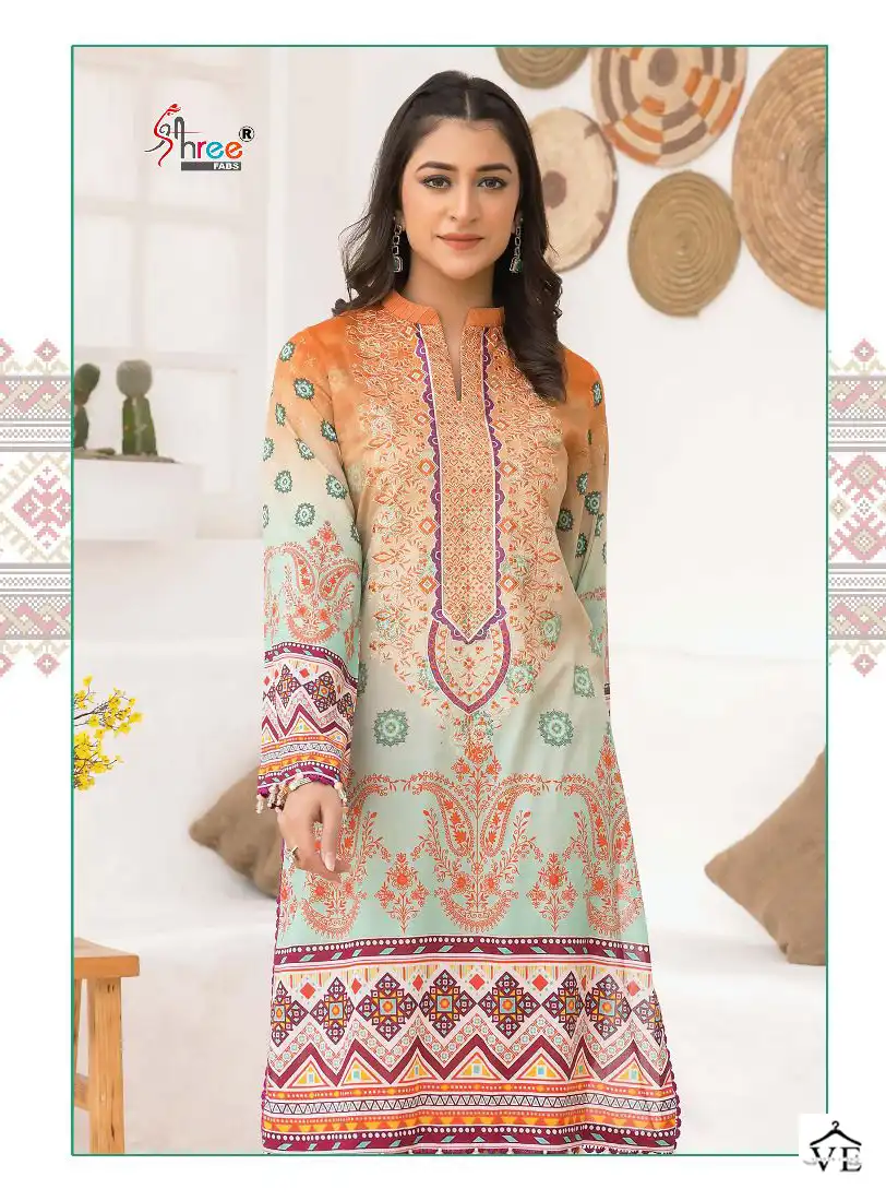 Shree Fabs Adan Libas Chunri Collection Cotton Wholesale Pakistani Salwar Suit Catalog — Wholesale Salwar Suits, MPA wholesale from Surat - Gallery Image 3