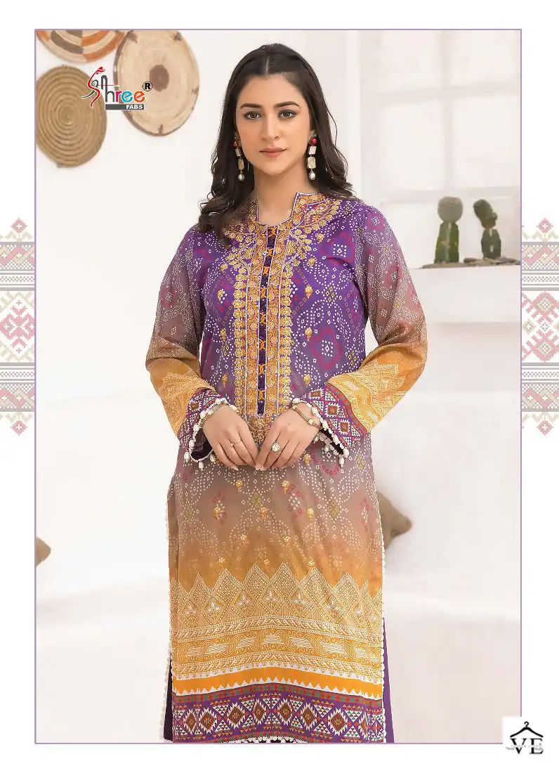 Shree Fabs Adan Libas Chunri Collection Cotton Wholesale Pakistani Salwar Suit Catalog — Wholesale Salwar Suits, MPA wholesale from Surat - Gallery Image 4