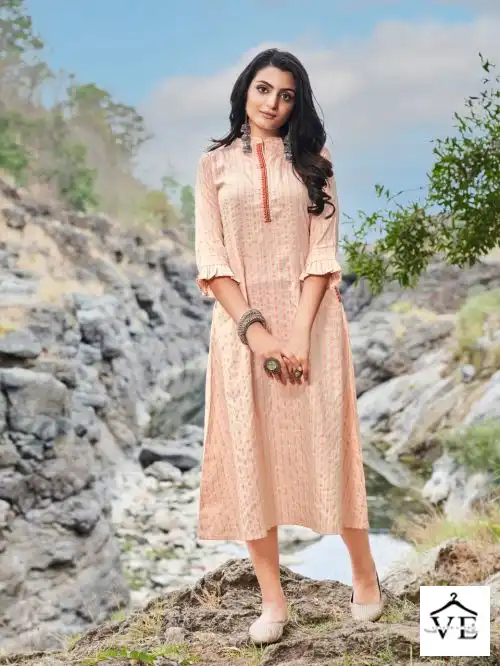 Vitara Addison Zari Nova Silk Wholesale Designer Kurtis Catalog — Wholesale Kurtis, MPA wholesale from Surat - Gallery Image 3
