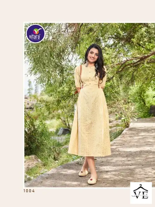 Vitara Addison Zari Nova Silk Wholesale Designer Kurtis Catalog — Wholesale Kurtis, MPA wholesale from Surat - Gallery Image 4