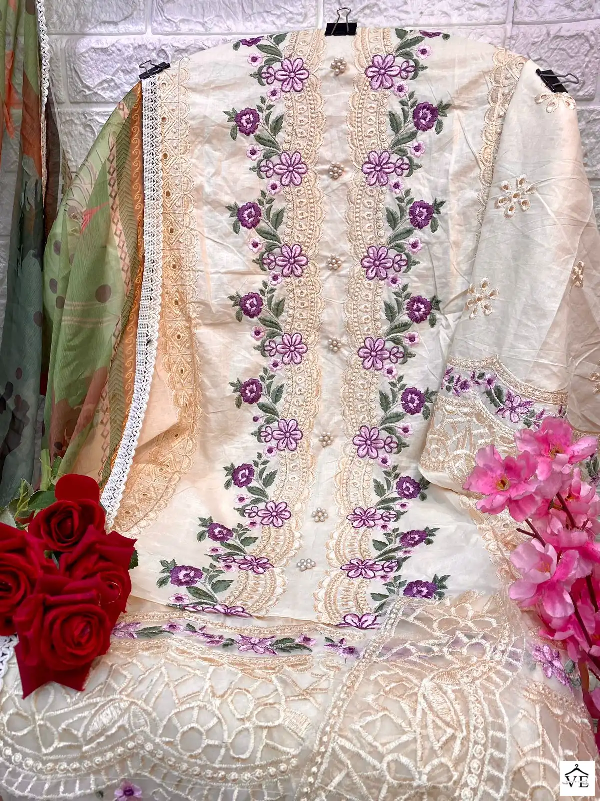 Vardan Ethnic Af 82 Pure Cambric Cotton Wholesale Pakistani Salwar Suit Catalog — Wholesale Salwar Suits, MPA wholesale from Surat - Gallery Image 3