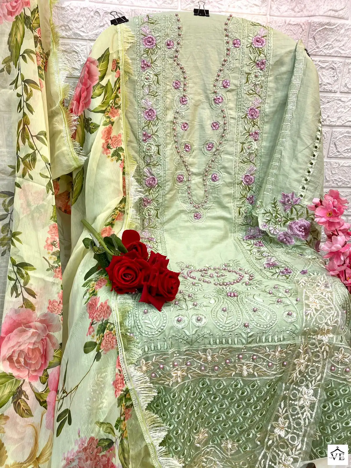 Vardan Ethnic Af 83 Pure Cambric Cotton Wholesale Pakistani Salwar Suit Catalog — Wholesale Salwar Suits, MPA wholesale from Surat - Gallery Image 4