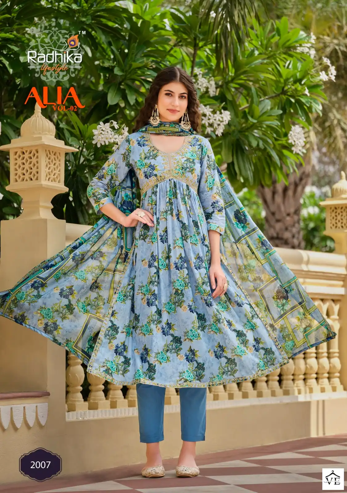 Radhika Lifestyle Alia Vol 2 Mul Foil Print Wholesale Readymade Salwar Suit Catalog — Wholesale Salwar Suits, MPA wholesale from Surat — view 5