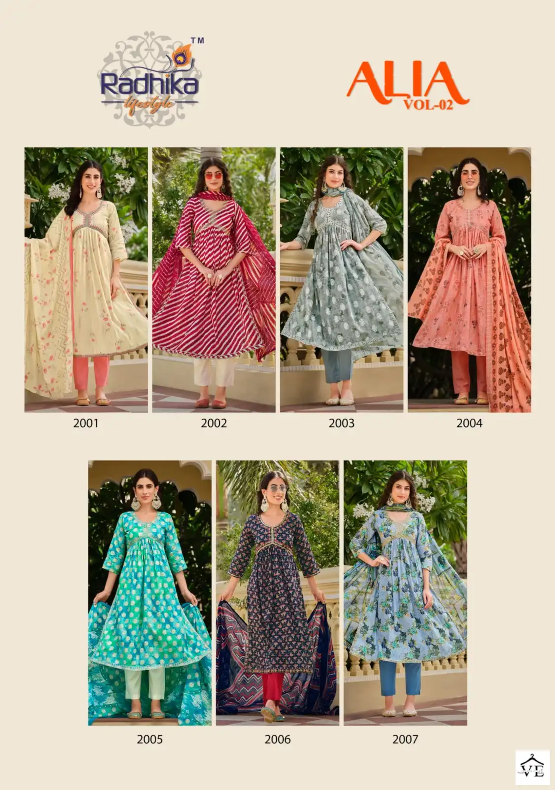 Radhika Lifestyle Alia Vol 2 Mul Foil Print Wholesale Readymade Salwar Suit Catalog — Wholesale Salwar Suits, MPA wholesale from Surat — view 8