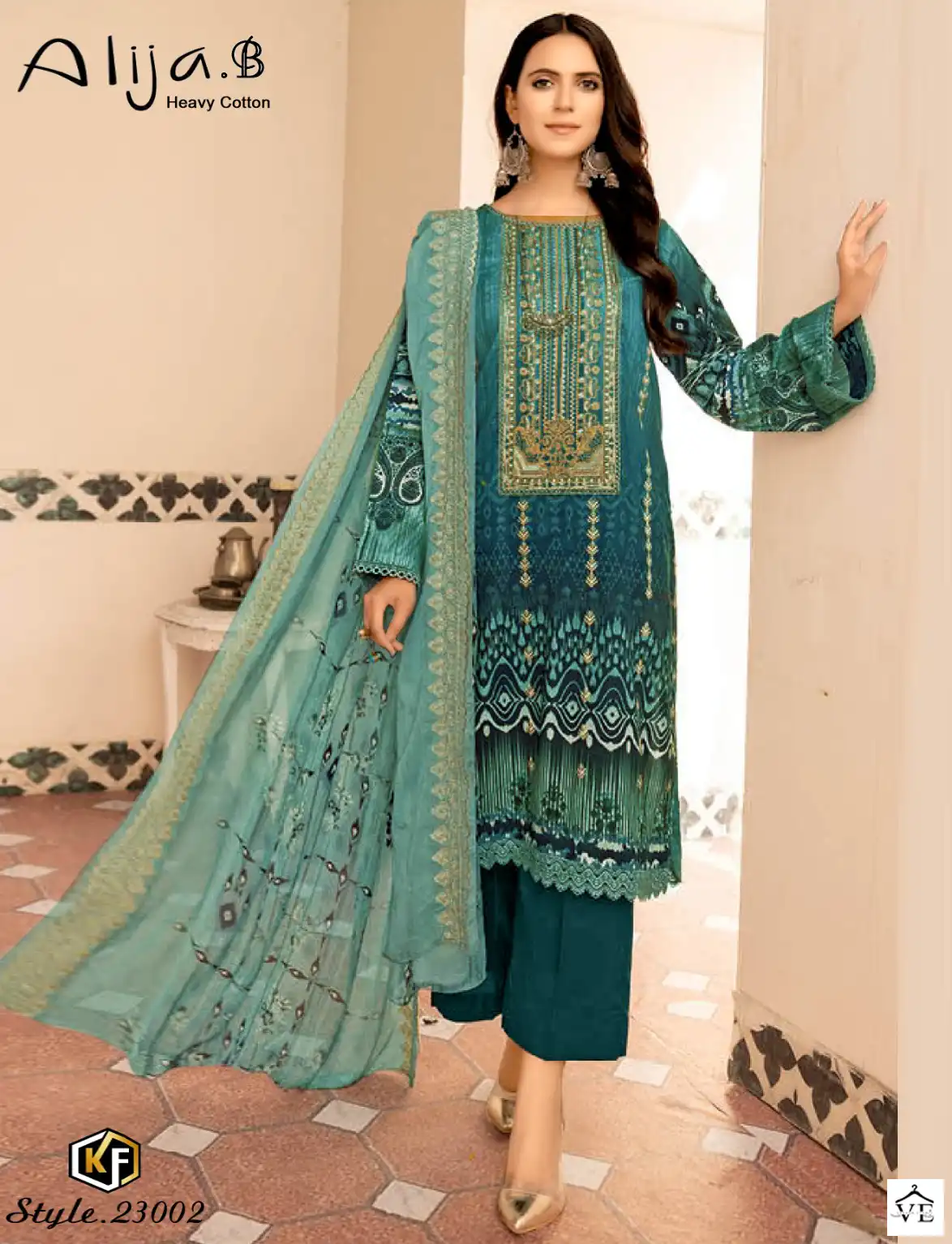Keval Fab Alija B Vol 23 Cotton Wholesale Pakistani Salwar Suit Catalog — Wholesale Salwar Suits, MPA wholesale from Surat — view 1
