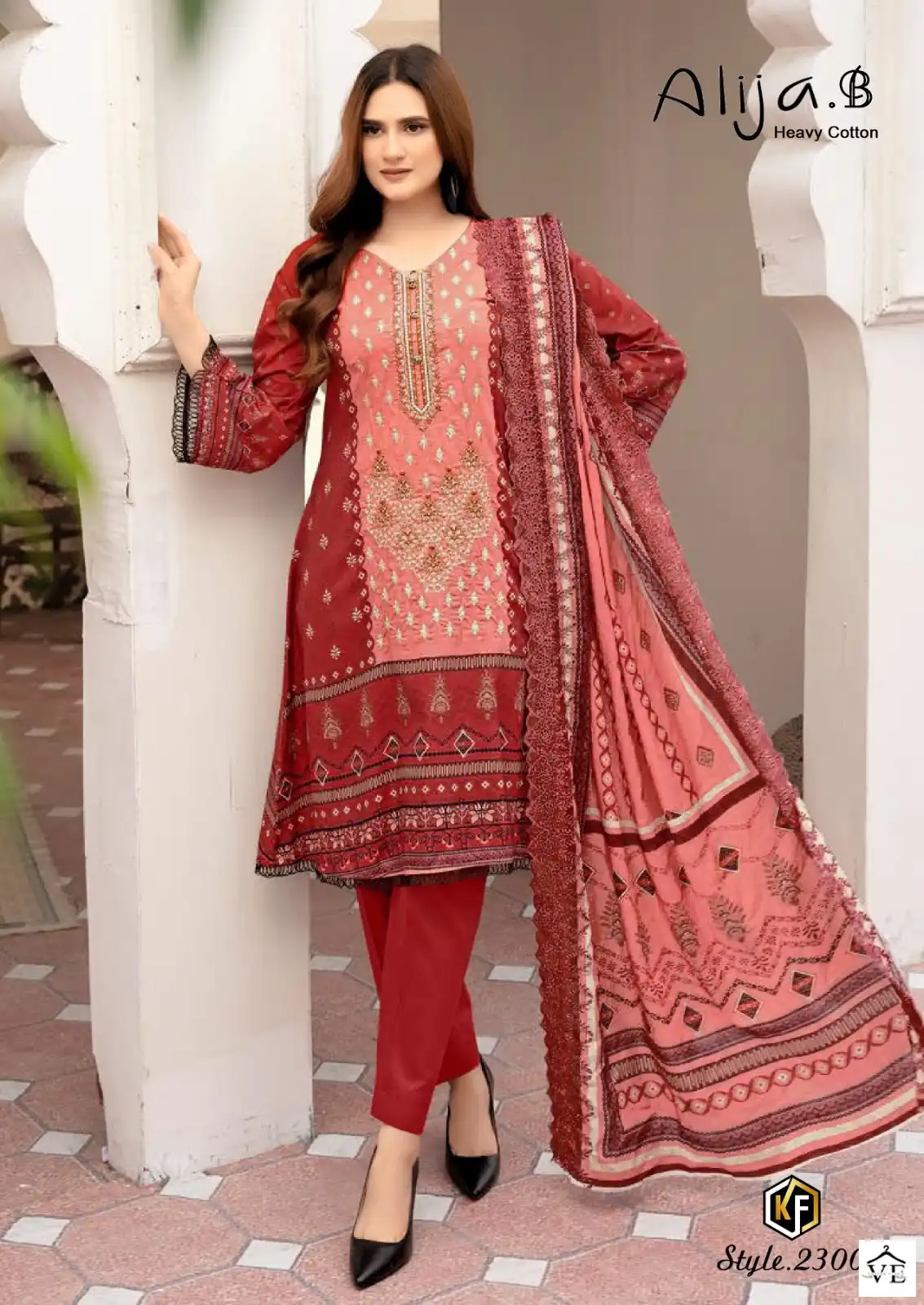 Keval Fab Alija B Vol 23 Cotton Wholesale Pakistani Salwar Suit Catalog — Wholesale Salwar Suits, MPA wholesale from Surat - Gallery Image 3