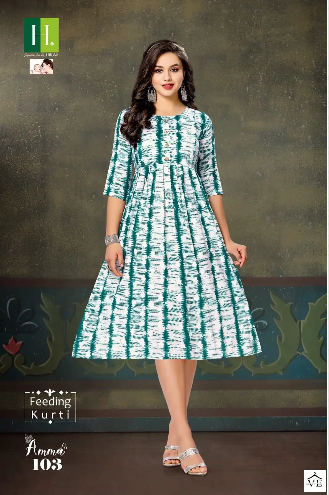 Hirwa Amma Heavy Rayon Wholesale Kurtis Catalog — Wholesale Kurtis, MPA wholesale from Surat — view 2